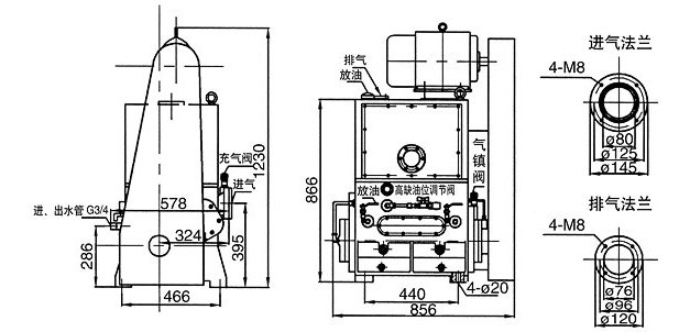 2H-70A/2H-70M滑閥式真空泵: